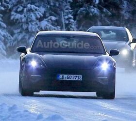 Porsche's All-Electric Sedan Hits the Snow for Winter Testing