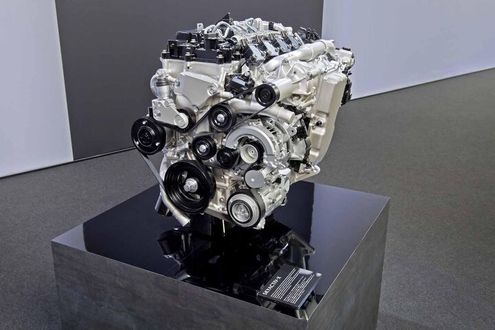 mazda skyactiv x combines gas engine with diesel tech