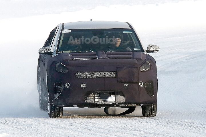 Heavily Camouflaged Kia Niro EV Spied Winter Testing