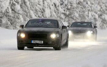 Heavily Camouflaged Bentley Flying Spur Spied Testing in the Cold