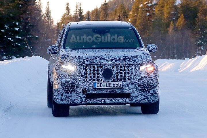 Heavily Camouflaged 2020 Mercedes-AMG GLS63 Spied Winter Testing