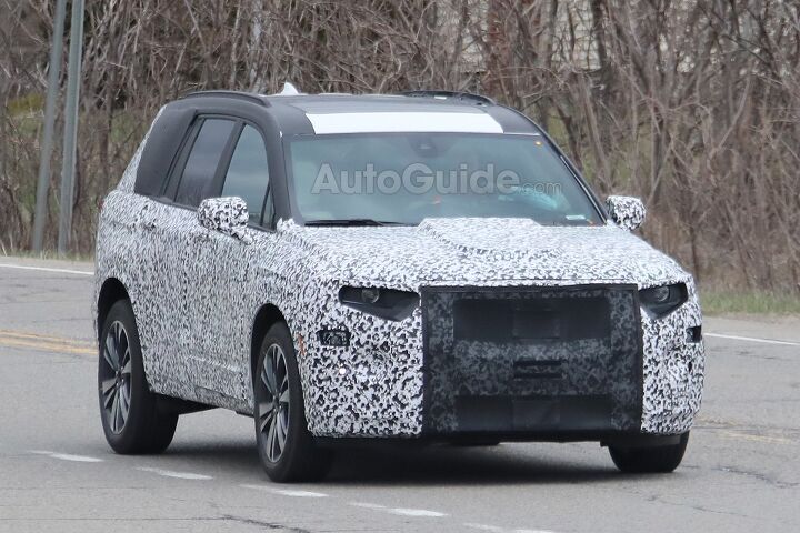 Spy Photographers Get a Better Look at Cadillac's New Three-Row Crossover