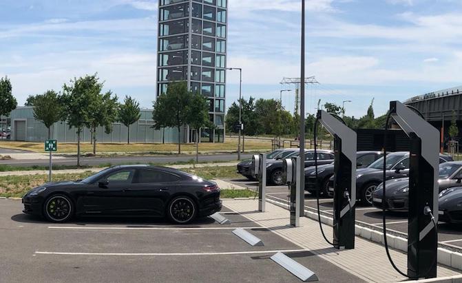 Porsche 800V Fast Chargers Begin to Pop Up as Taycan EV Arrival Looms