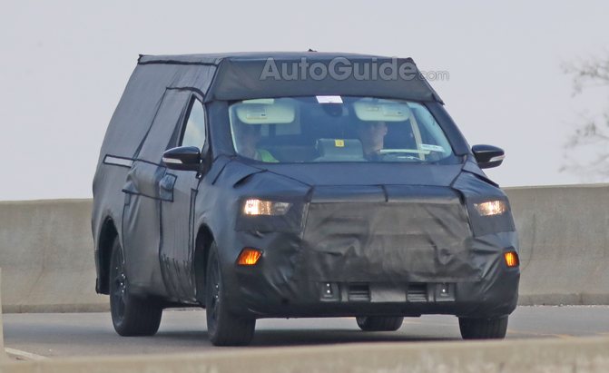 Ford Courier Small Pickup Truck Spied Testing