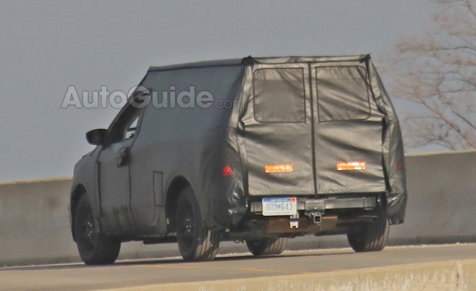 ford courier small pickup truck spied testing