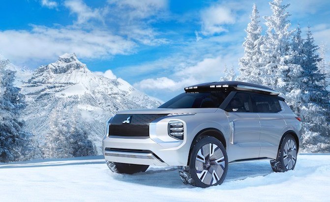 mitsubishi engelberg tourer concept is as boxy as it is electric