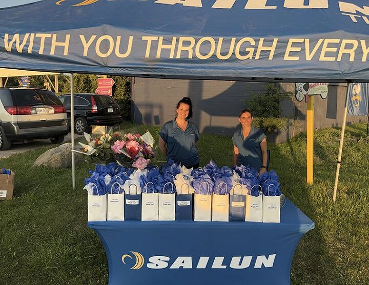 sailun tire celebrated frontline workers with a special drive in movie night