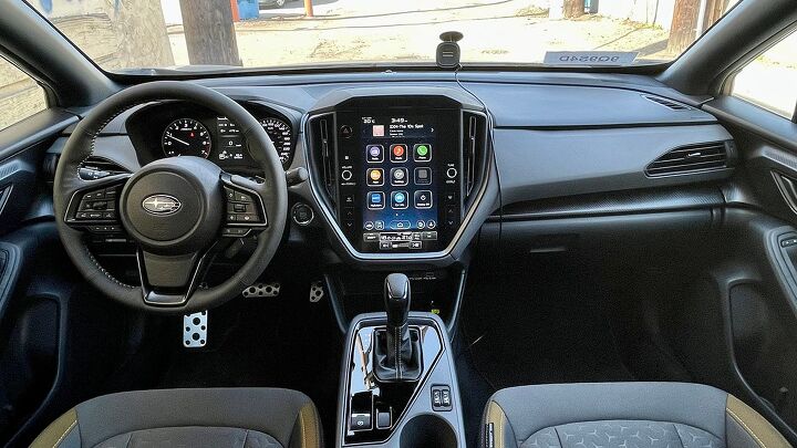 Easily the biggest and most noticeable update to the cabin is the available 11.6-inch display screen that supports the new Subaru Starlink telematics system.