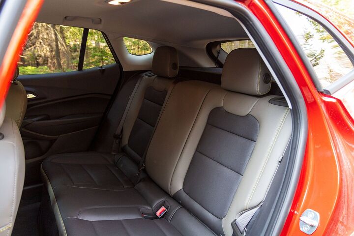 Rear seat space in the 2024 Chevrolet Trax is plentiful with excellent headroom and legroom - something that's by no means a given in this class of small SUVs.