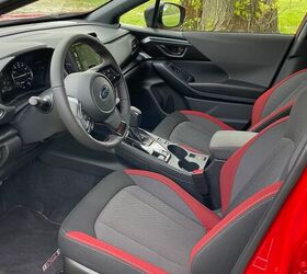 The RS trim gets unique  grey and black trim pieces as well as red inserts on the seats as well as  Those up front should appreciate the revised seats that feature better comfort. Plus the armrests on the door and center console now include added padding. 