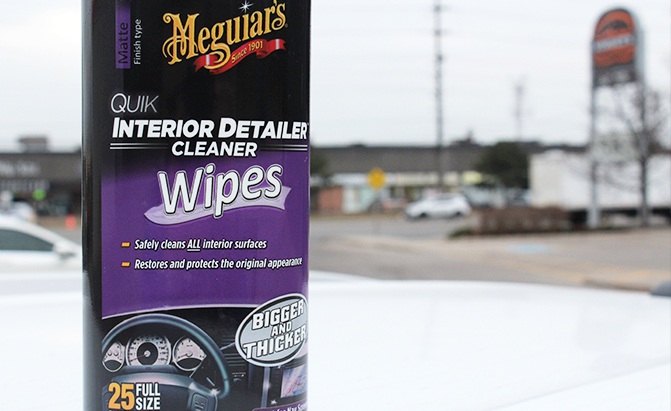 hands on meguiar s quik interior detailer cleaner wipes