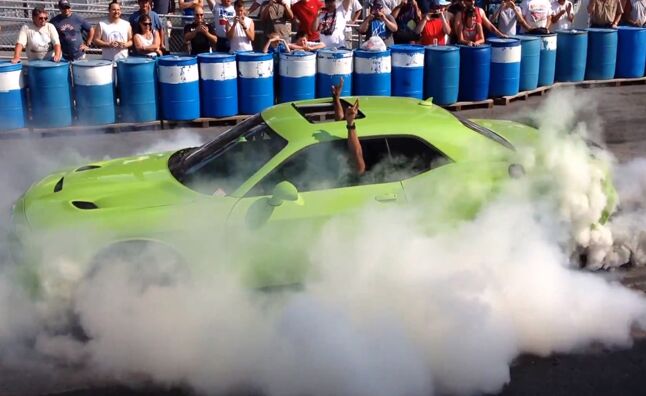 Ralph Gilles Does Ridiculous Burnout in Hellcat Challenger