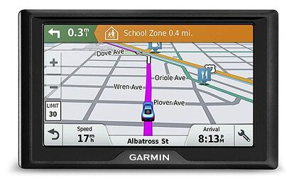 The Garmin 50-LM is an affordable GPS which gives directions in a &#8220;conversational&#8221; tone. Photo credit: Amazon.com. 
