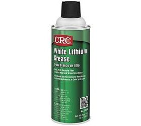CRC White Lithium grease is easy to apply and inexpensive. Photo credit: Amazon.com.

