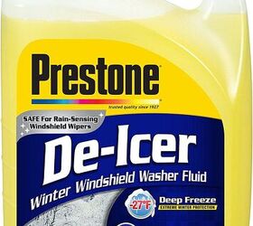 Winter, as they say, is coming. This Prestone windshield washer fluid is formulated to deal with icy conditions. Photo credit: Amazon.com. 
