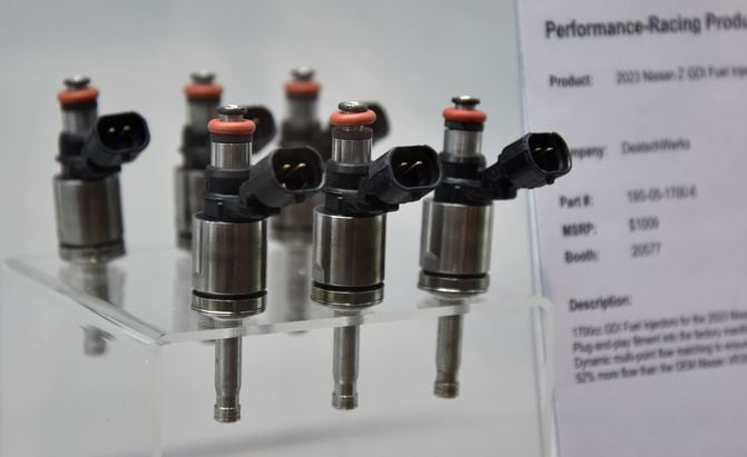 Fuel injectors can get gummed up with dirt and fuel residue over time. Photo credit: David Traver Adolphus / Autoguide.com.