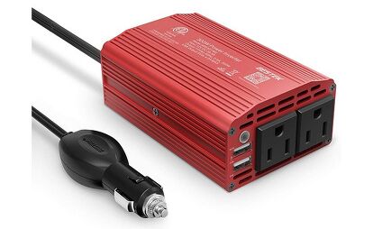 best power inverter for car cigarette lighter BESTEK Pure Sine Wave - 300W Plug in Charger Outlet DC 12V to 110V AC tablets and much more from just about anywhere Car Power Inverter 120W DC