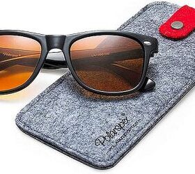 These night-driving specs minimize UVA and UVB rays. Photo credit: Amazon.com. 
