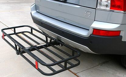 This cargo carrier sits low, which might place it close to exhaust outlets. Photo credit: amazon.com. 

