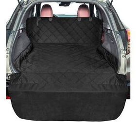 F-color's pet-friendly cargo liner features reinforced stitching, oversized non-slip backing, and soft quilting to keep your pet comfortable. Photo credit: Amazon.com.