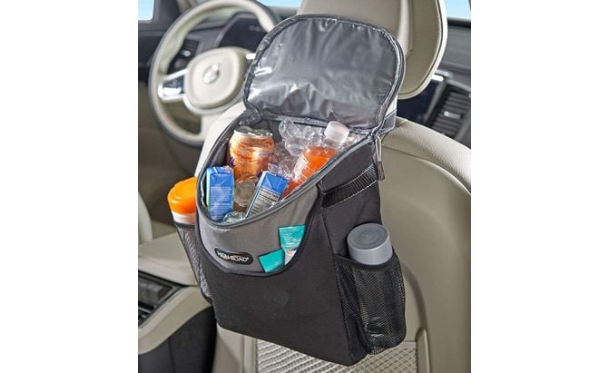 A seat back organizer can control clutter. Photo credit: Amazon.com.