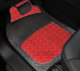 Zone Tech Gray Set of 4-piece Car Vehicle Floor Mats Universal Fit  All-Weather Rubber