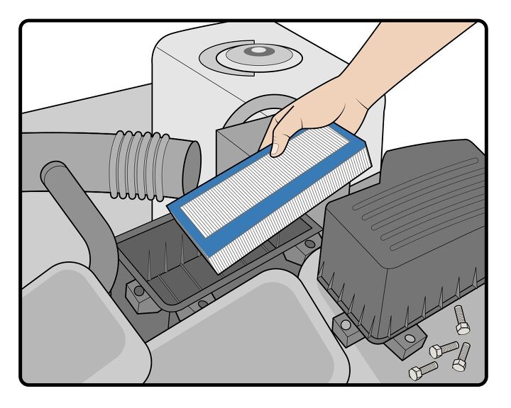 Insert the new filter into the housing. Image credit: Autoguide.com.