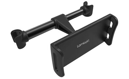 The Lamicall mounts with a tension rod. Photo credit: Amazon.com.
