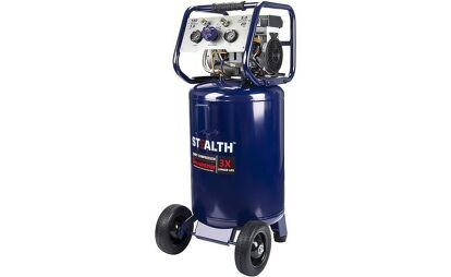 We&#8217;re willing to take a chance on a lesser-known company for the value of the Stealth air compressor. Photo credit: Amazon.com.
