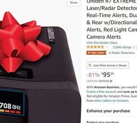 But we really wanted a $500 radar detector for 95 bucks! Source: Amazon.com.
