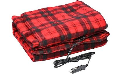 A 12V electric blanket for your car is a lot larger than a seat heater. Photo credit: Amazon.com. 
