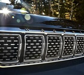 All-new 2022 Grand Wagoneer features the legendary seven-slot grille hinting at family ties and, on Grand Wagoneer models, features paint-over-chrome laser-etched grille rings, similar to a knurled finish seen on fine watches.