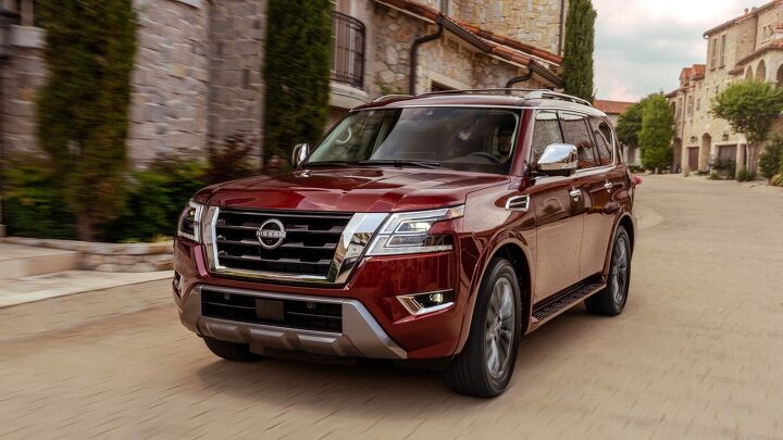 nissan armada reportedly set to grow will look range rover like