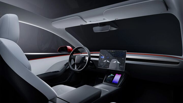 updated tesla model 3 goes further loses turn signal stalks