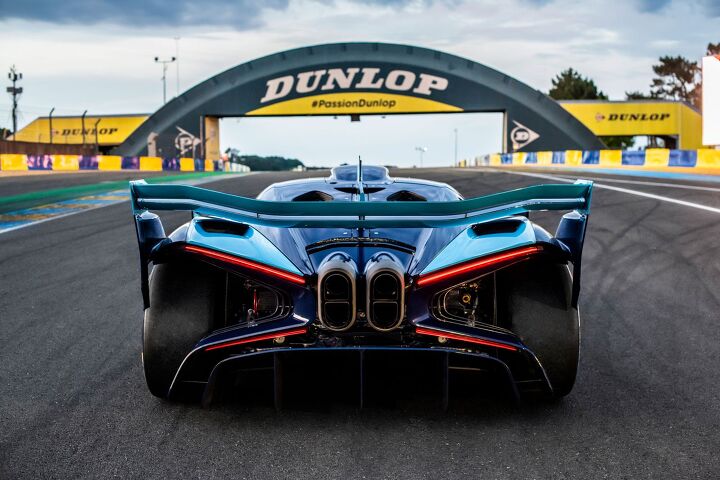 a first ever look under the skin of bugatti s upcoming hypercar, Bugatti Bolide at Le Mans