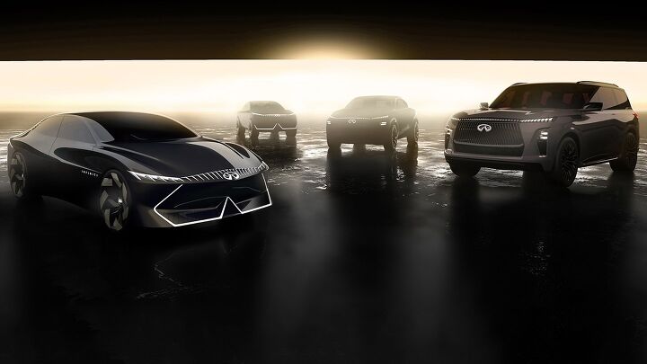 infiniti previews 4 future models sleek qe electric sedan concept