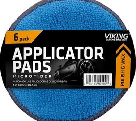 Microfiber Car Detailing Applicator Pads, Car Wax Applicator, 5 Inch  Diameter, 5 Pack, Blue