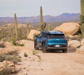 32 photos of the 2024 kia ev9 playing in the desert