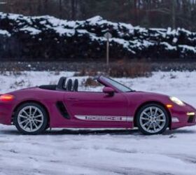 33 photos of the porsche 718 boxster style edition playing in the snow