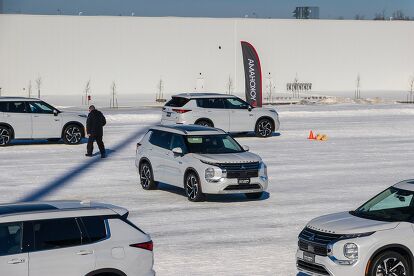 Ice Boring Mitsubishi’s Twin Motor S-AWC Makes Driving on Ice Boring | AutoGuide.com