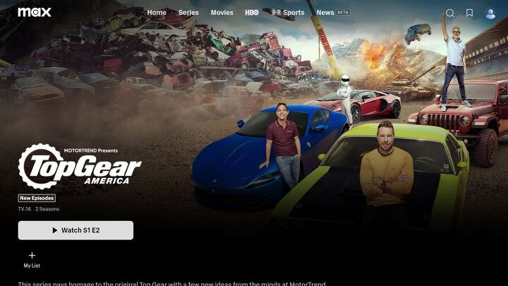 "TopGear America": streaming on Max