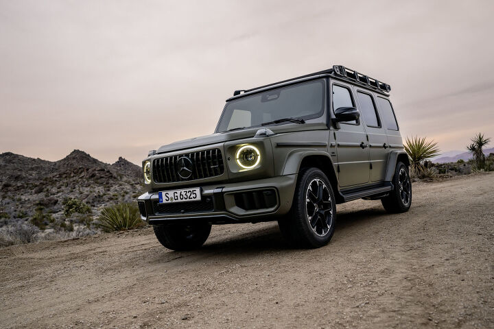 the new mercedes g class still has a v8 but where s the electric one