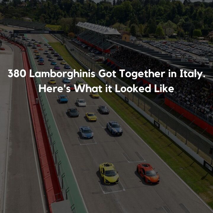 380 Lamborghinis Got Together in Italy. Here's What it Looked Like