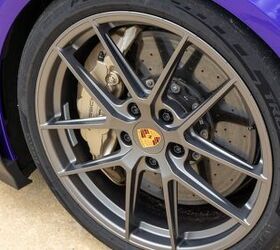 Standard carbon ceramic brakes are included with all 2025 Porsche Taycan Turbo GT models