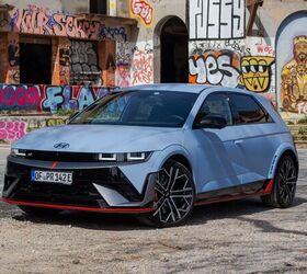 The Ioniq 5 N sheds any pretence of being a crossover in this new high-performance form. Image credit: Kyle Patrick