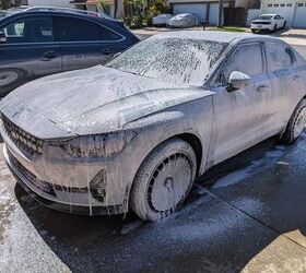 The best car wash soaps provide you with a thick layer of foam to easily wipe away all the dirt and grime. Photo credit: Jason Siu / AutoGuide.com