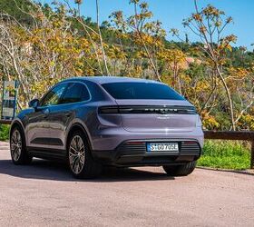 Aerodynamics play a big role in the Macan EV's exterior design. The new SUV still retains a recognizable Porsche look.
