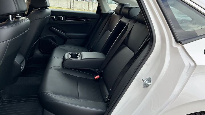 With over 37-inches of headroom and legroom, adults can fit in the rear seat of the 2024 Honda Civic Touring. 