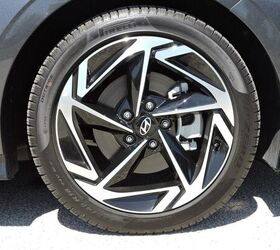 The 2024 Hyundai Sonata Preferred comes with two-tone 18-inch wheels as standard equipment