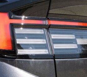 The 2024 Hyundai Sonata gets new taillights that consist of a series of rectangle LED lights